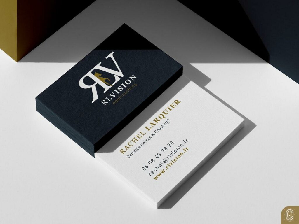 Carte de visite recto/verso de l'entreprise RL Vision