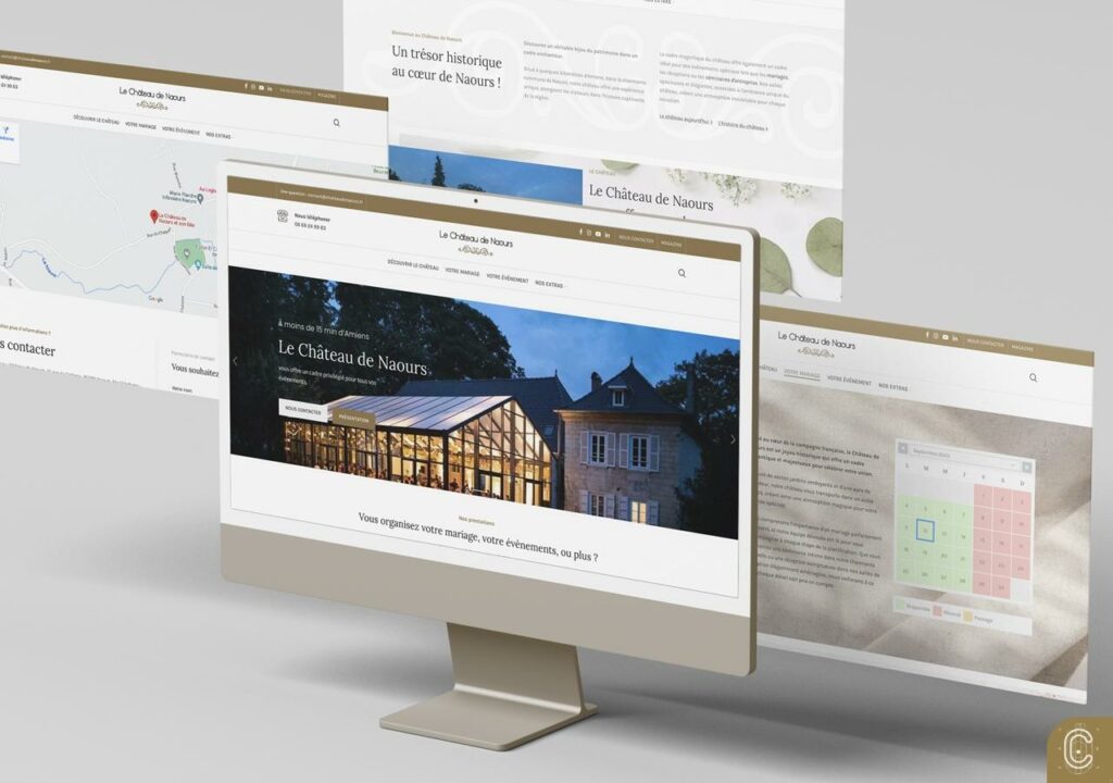 Page d'accueil pour le site du Château de Naours