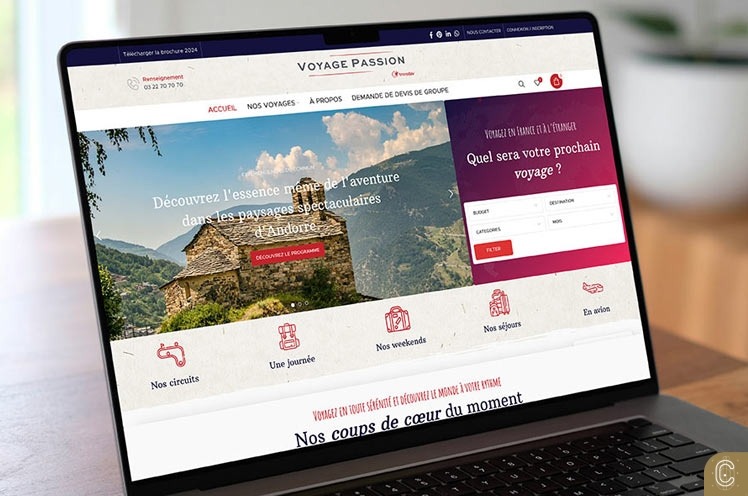 site voyage passion page d'accueil