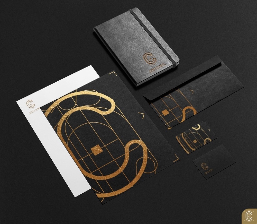 Exemple de charte graphique avec le logo de Cercle Carré